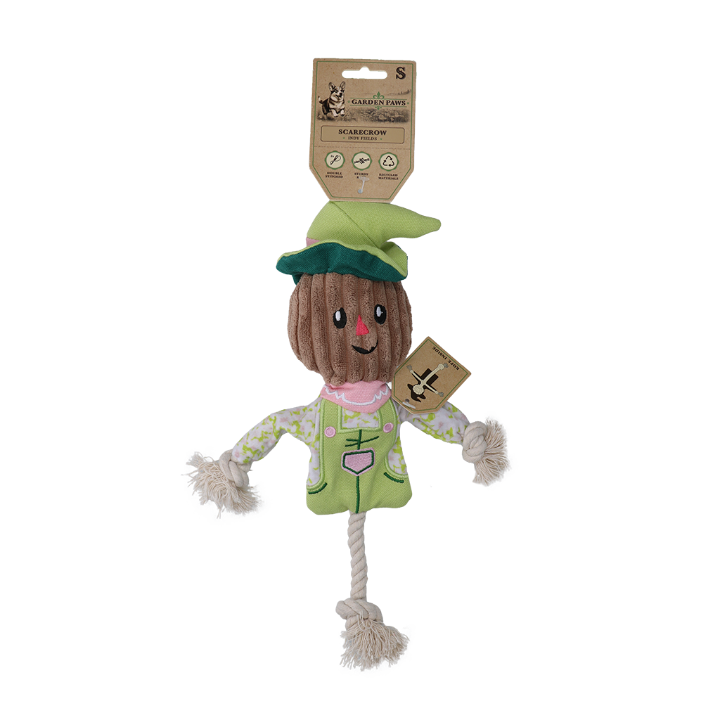 Garden Paws Scarecrow Indy Fields hondenspeelgoed maat S