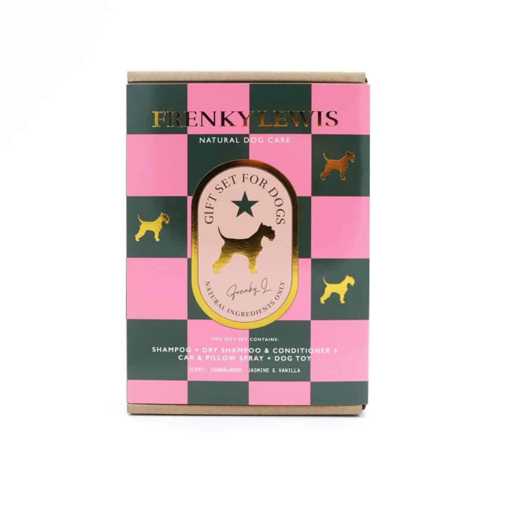 Frenky Lewis Luxury Gift Set hond verzorgingsproduct met speelgoed 200/150/100 ml