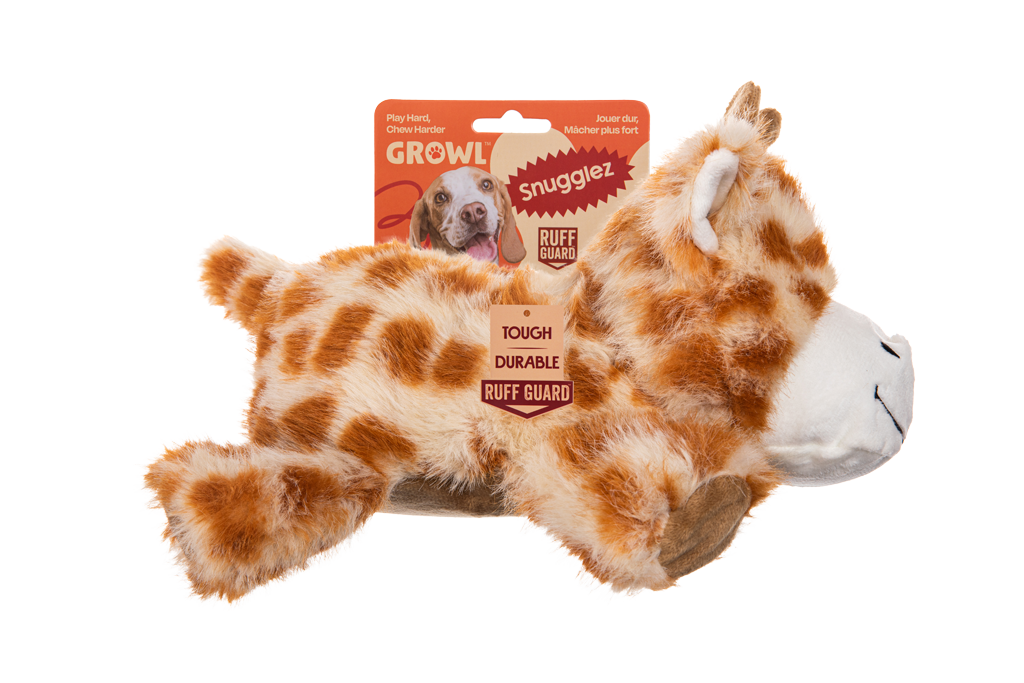 Growl Snugglez Glen de Giraffe jouet en peluche pour chien