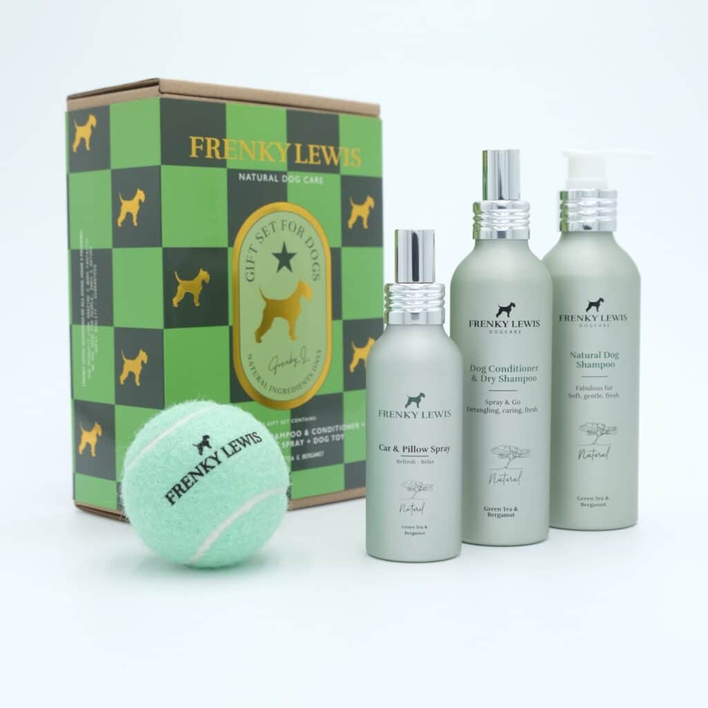 Frenky Lewis Luxury Gift Set hond verzorgingsset Green Tea & Bergamot 200/150/100 ml