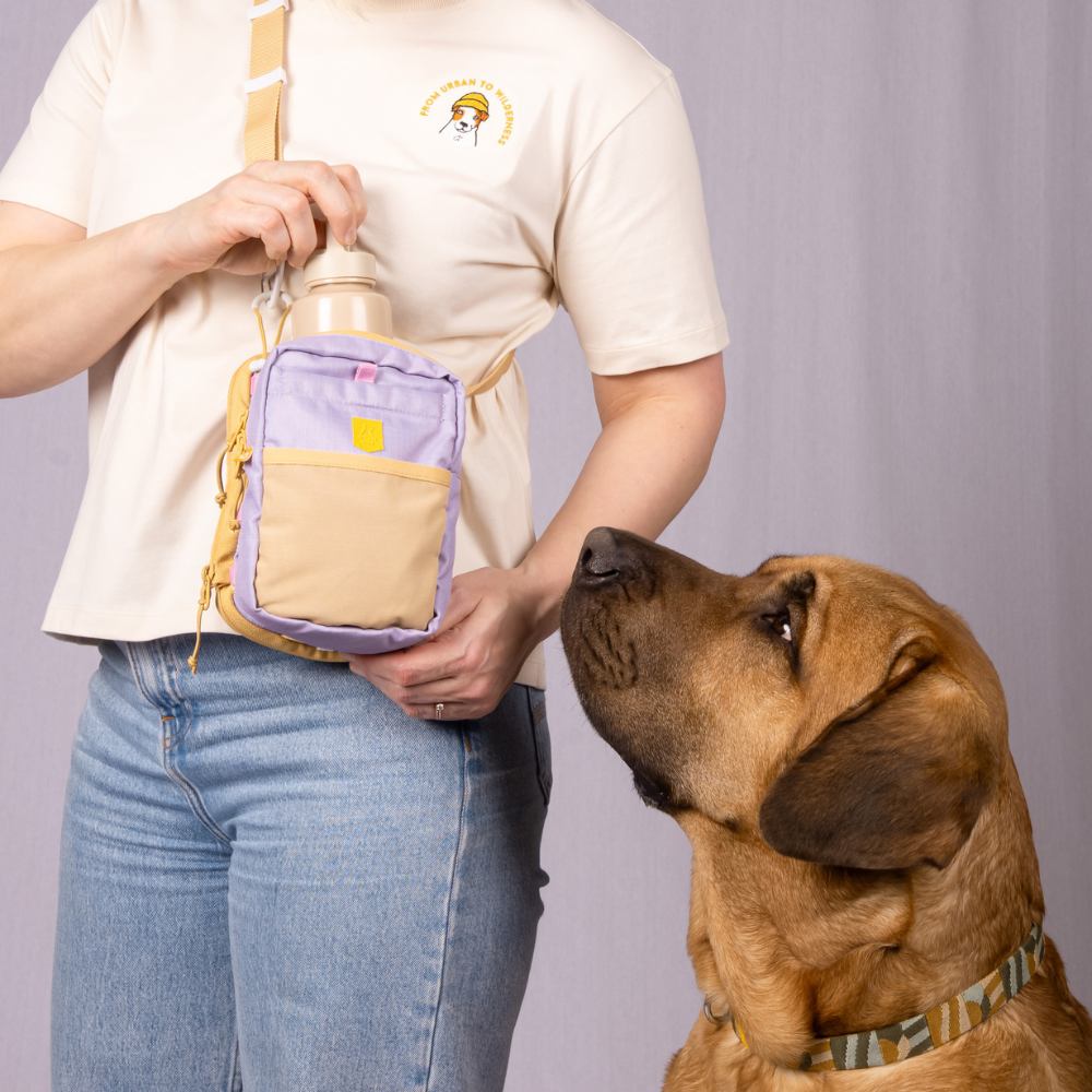 Woolly Wolf Hydration Shoulder Bag draagtas RPET 15x21 cm
