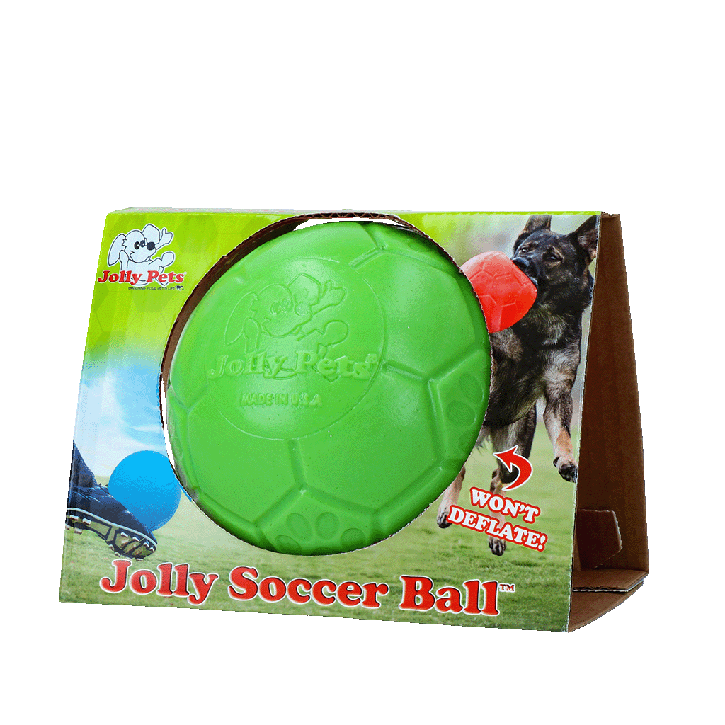 Jolly Pets Jolly Soccer Ball hondenvoetbal Groen S 15 cm