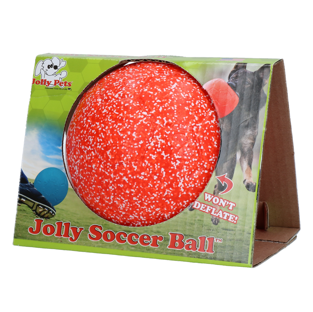 Jolly Pets Jolly Soccer Ball ballon de foot pour chien Orange et blanc S 15 cm