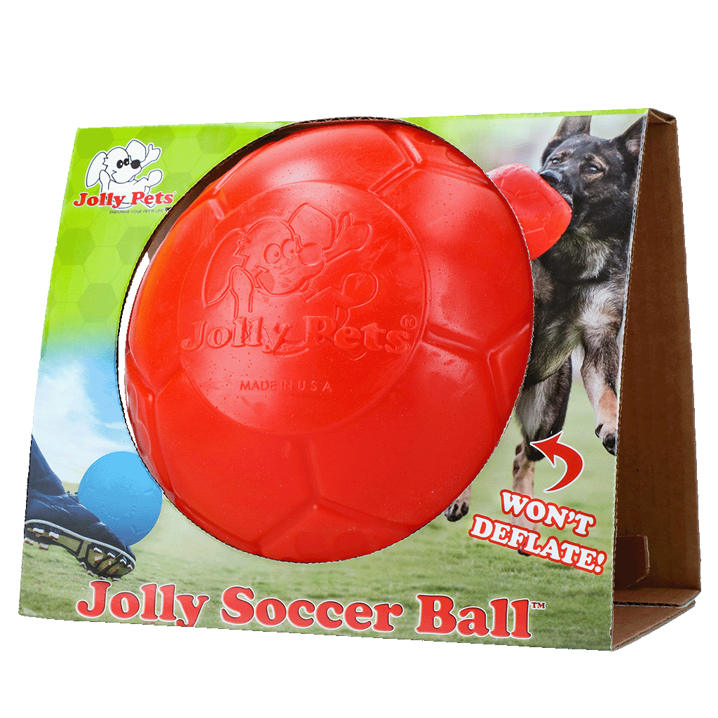 Jolly Pets Jolly Soccer Ball ballon de foot pour chien Orange L 20 cm