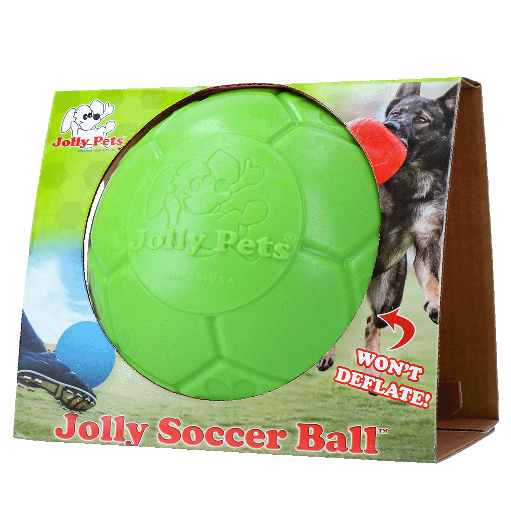 Jolly Pets Jolly Soccer Ball hondenvoetbal Groen L 20 cm