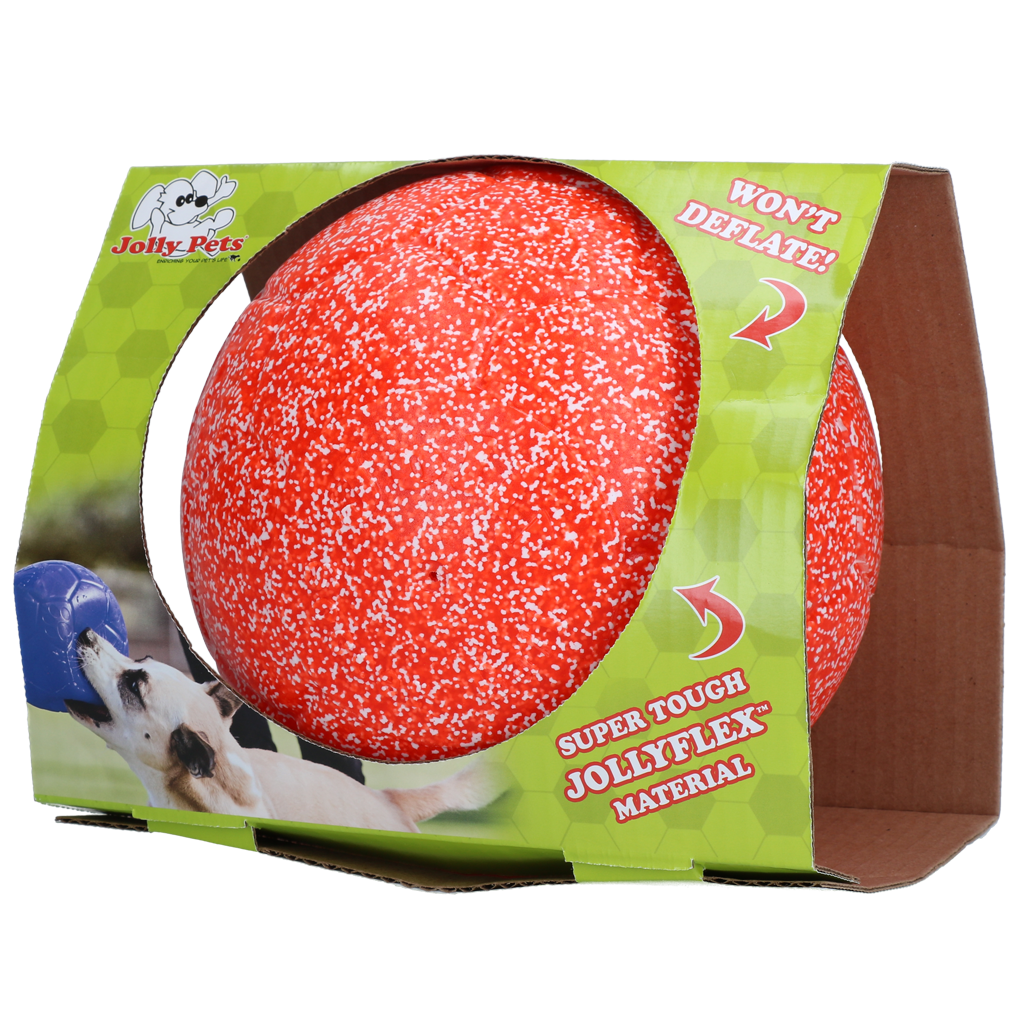 Jolly Pets Jolly Soccer Ball ballon de foot pour chien Orange et blanc L 20 cm