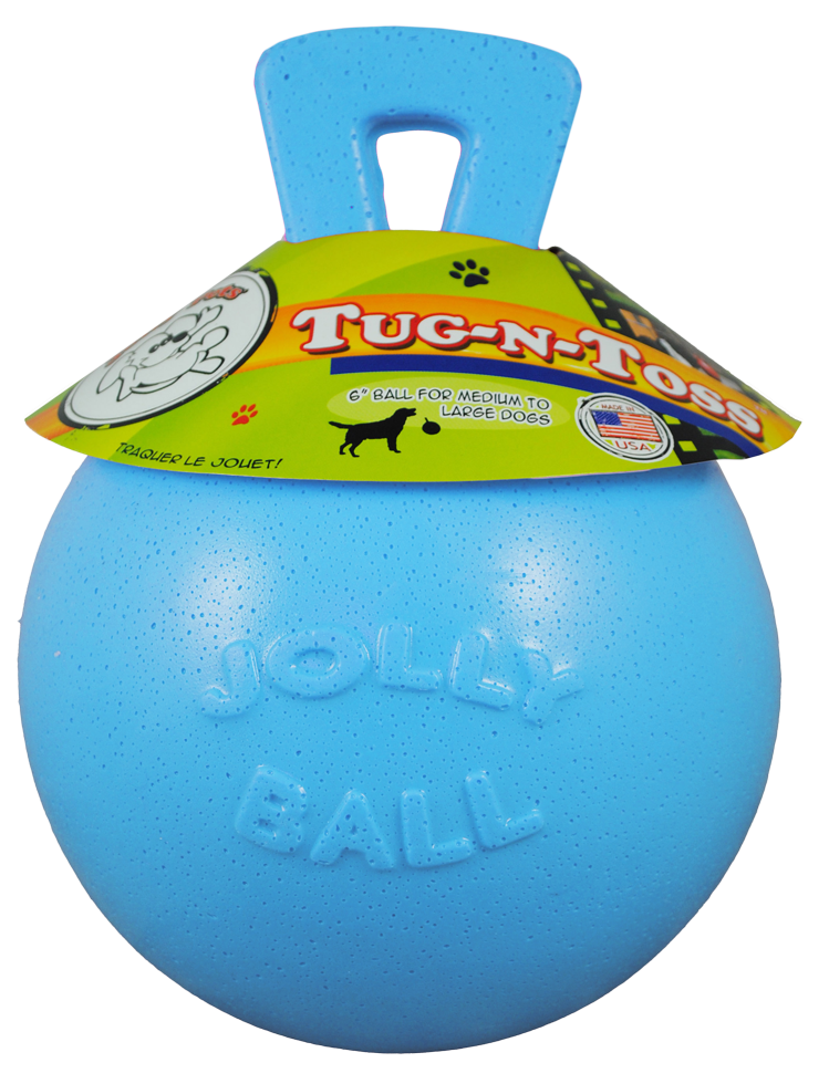 Jolly Pets Jolly Tug-n-Toss hondenspeelbal Bosbessen M 15 cm
