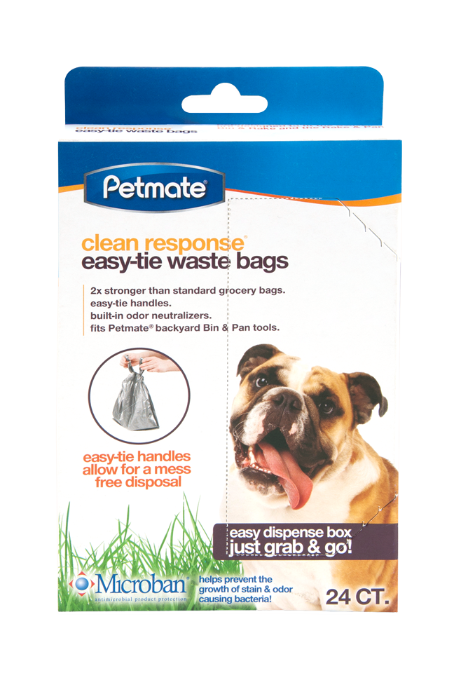 Petmate Clean Response Easy-Tie sacs à déjections 24 pièces 31 x 33 cm