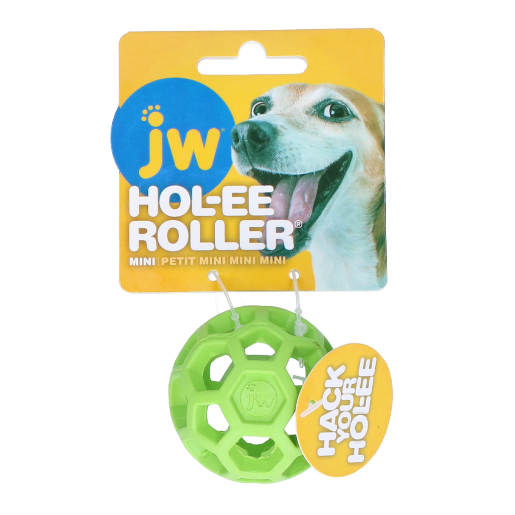 JW Hol-ee Roller jouet à garnir pour chien Vert Mini 5 cm