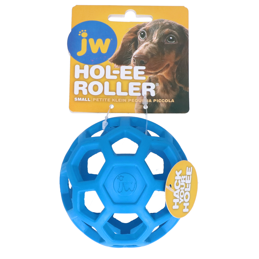JW Hol-ee Roller jouet à garnir pour chien Bleu Small 9 cm
