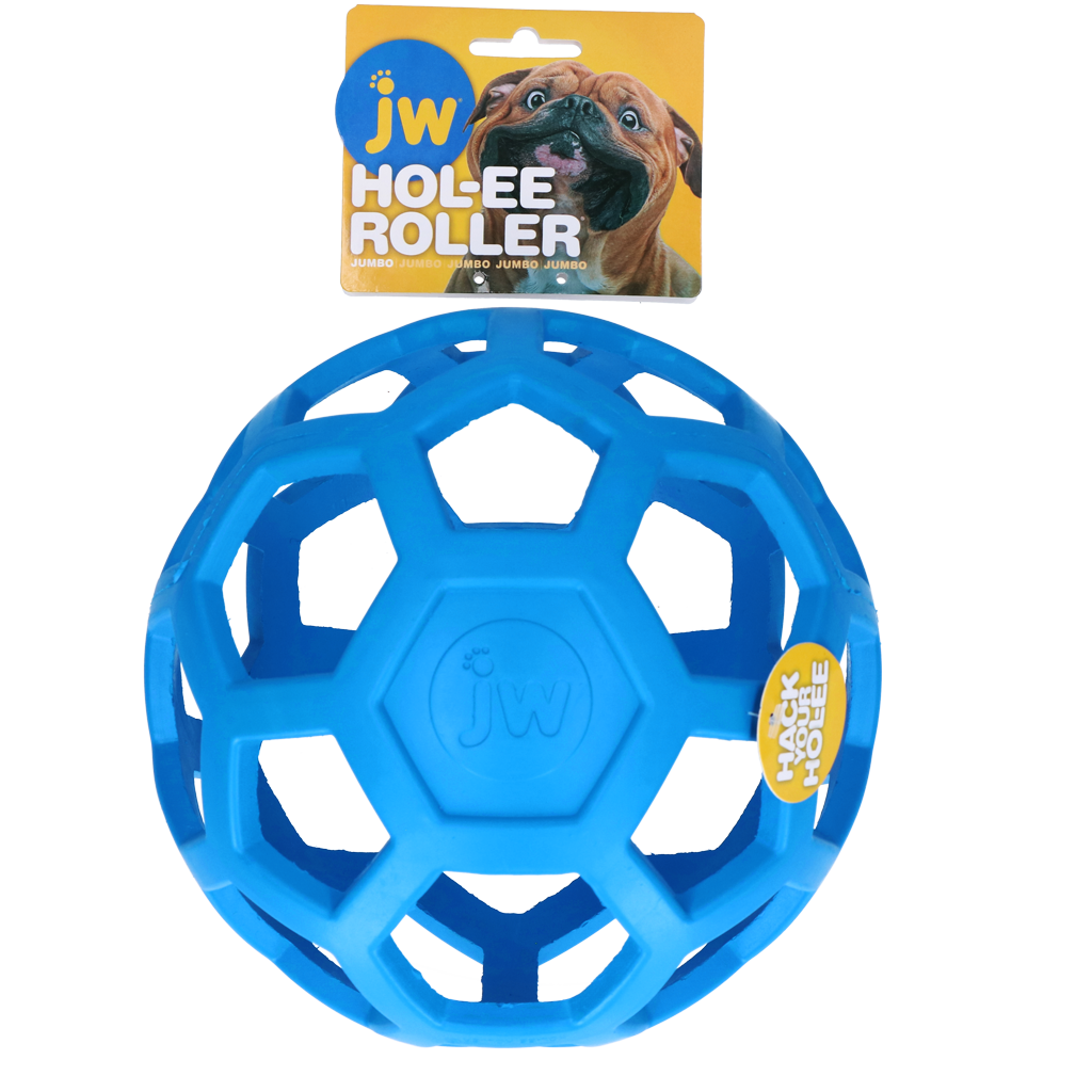 JW Hol-ee Roller Hundespielzeug Blau Jumbo
