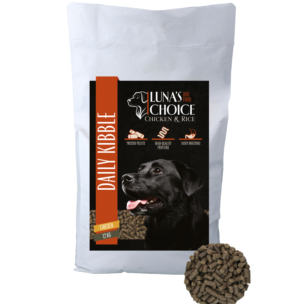 Luna's Choice Adult Kip/Rijst hondenbrokken 12 kg