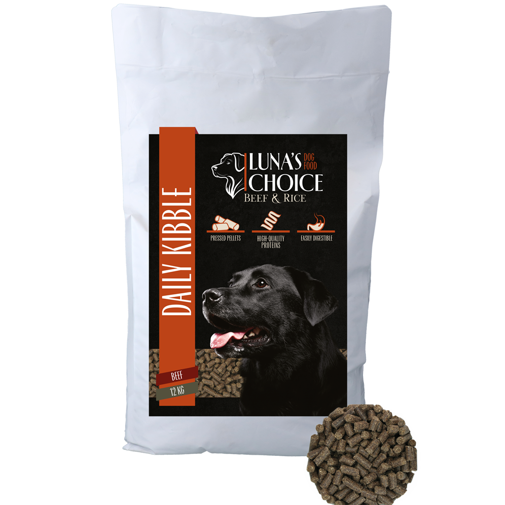 Luna's Choice Adult Rund/Rijst hondenbrokken 12 kg