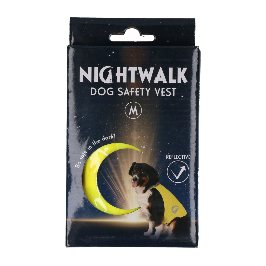 Nightwalk Safety Vest Sicherheitsweste Hund Gelb M
