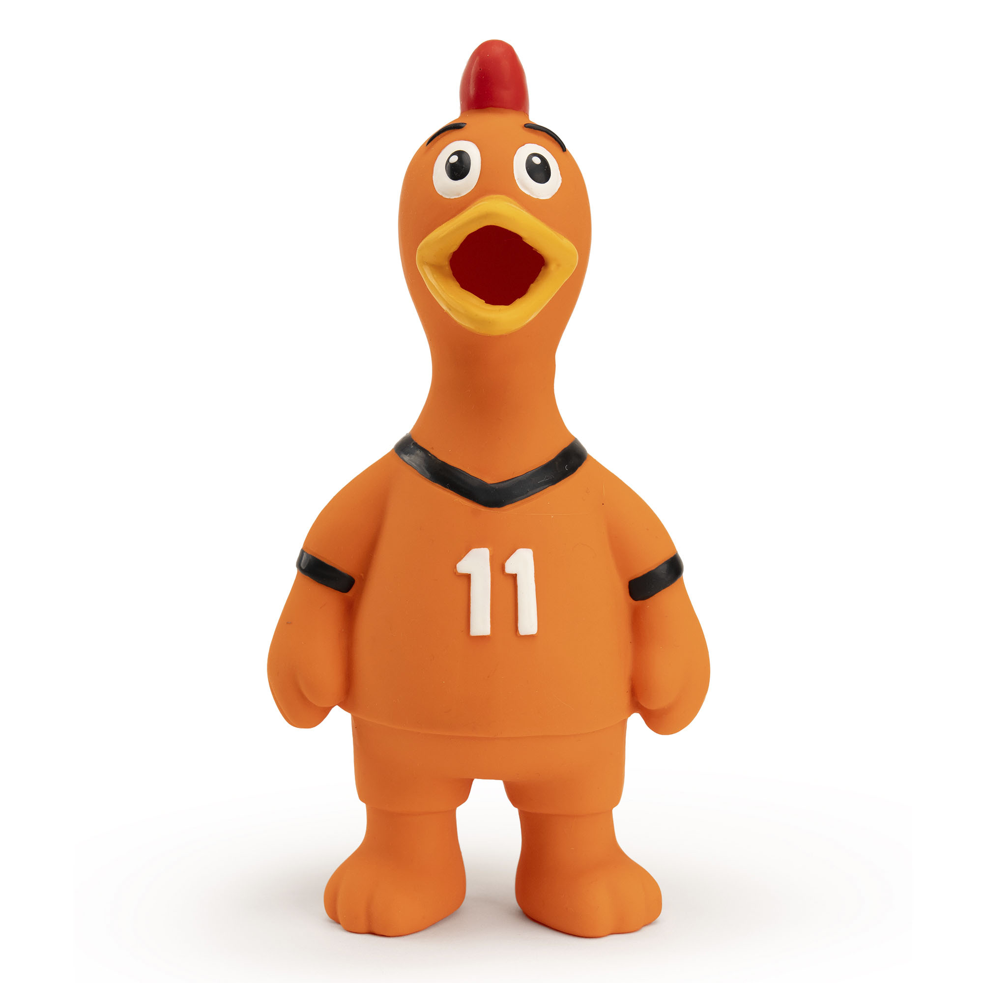 Holland Oranje Latex Kip jouet poulet en latex pour chien