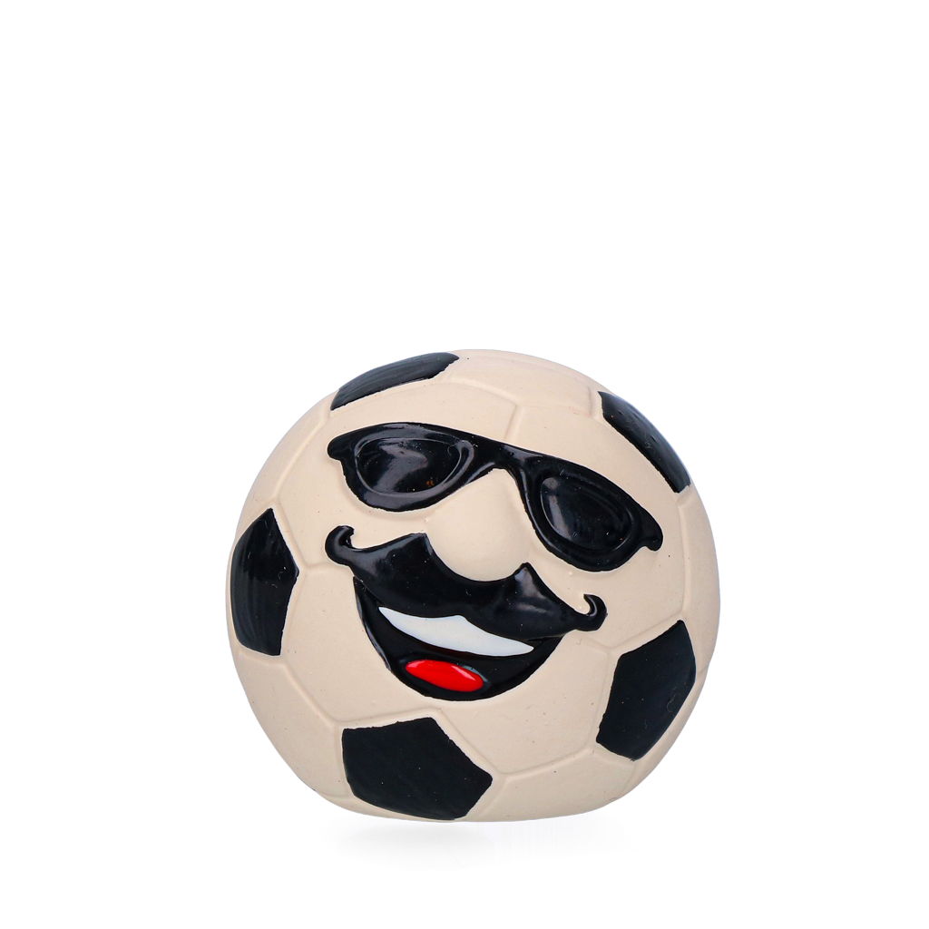 Holland Oranje Latex Mr. WK Soccer jouet en latex avec couineur pour chien M