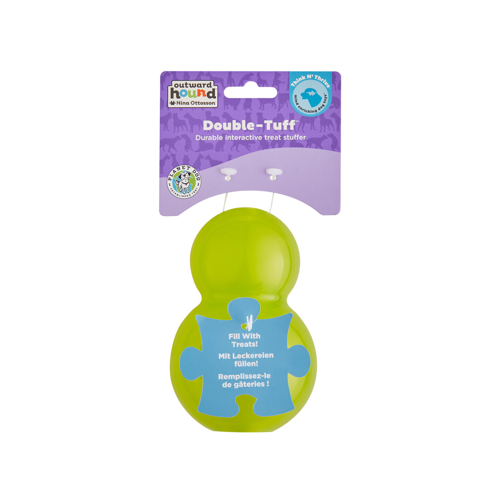 Outward Hound Double-Tuff jouet pour chien Vert L