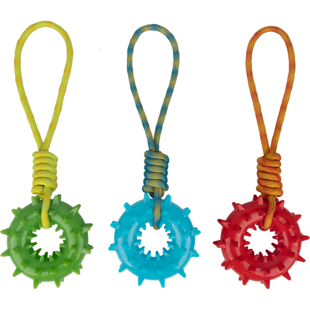 Pawise Play-N-Tug Ring With Handle trekspeelgoed