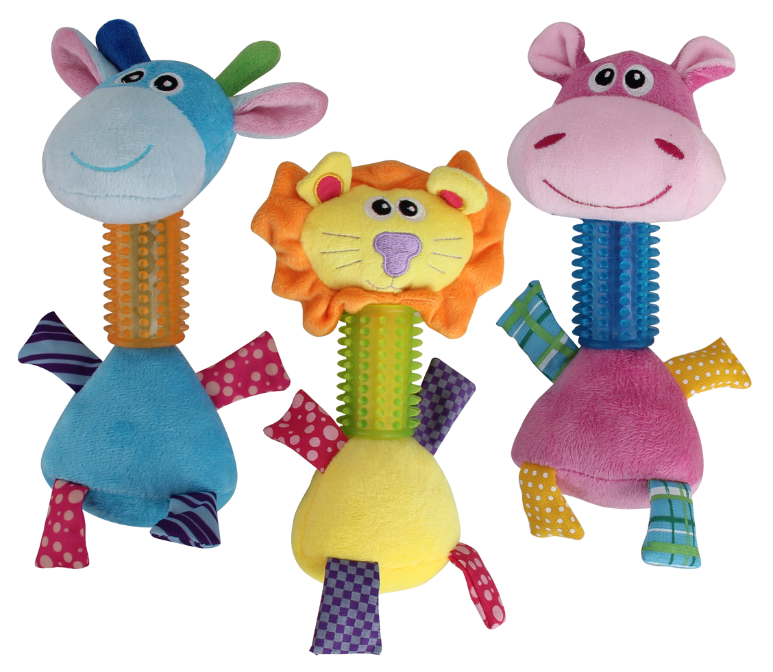 Pawise Puppy Long Neck Nijlpaard pluche pupspeelgoed