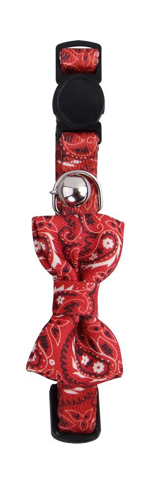 Pawise Cat Collar With Bowknot kattenhalsband met strikje rood