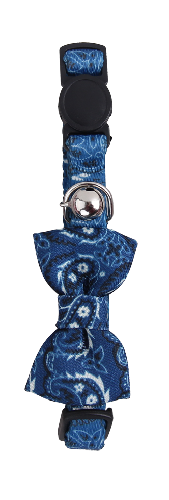 Pawise Cat Collar With Bowknot kattenhalsband met strikje blauw