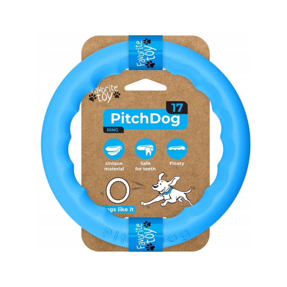 PitchDog Ring apporteerspeelgoed foamed polymer drijvend 17x2,5 cm