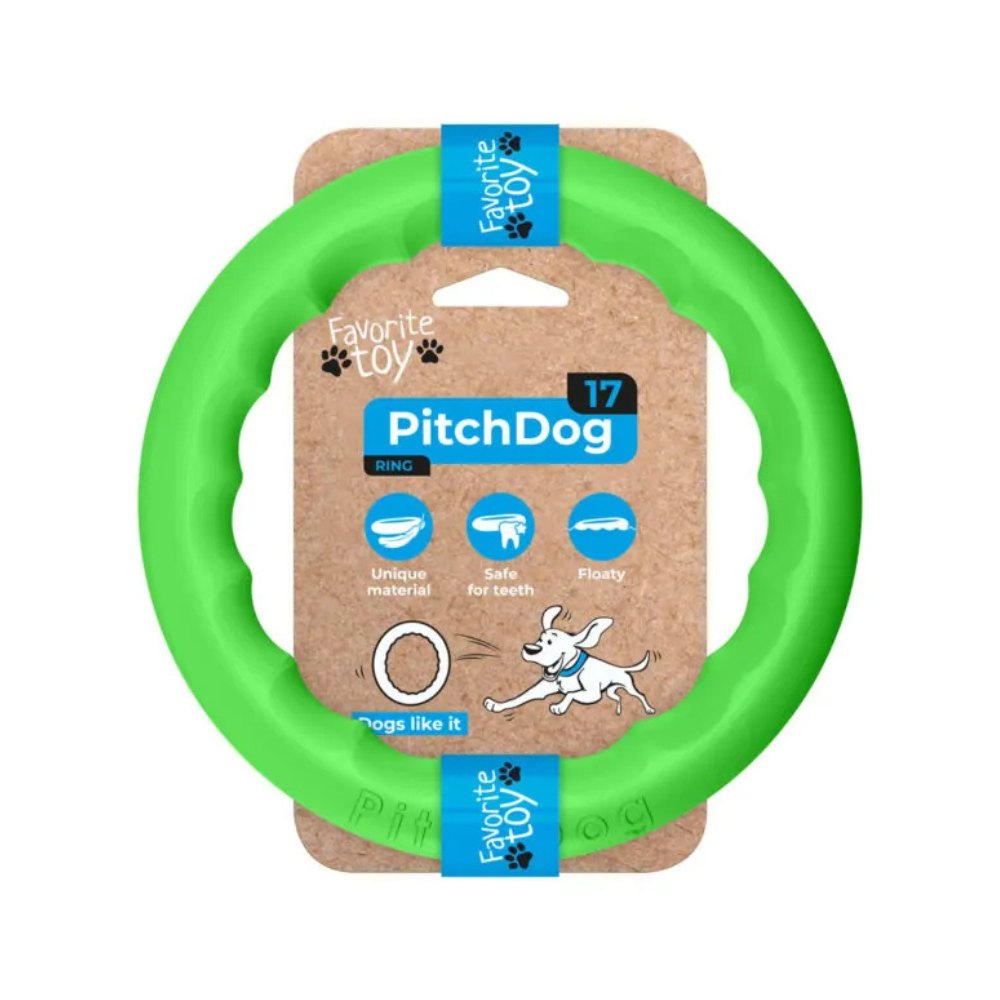 PitchDog Ring apporteerspeelgoed foamed polymer drijvend 17x2,5 cm