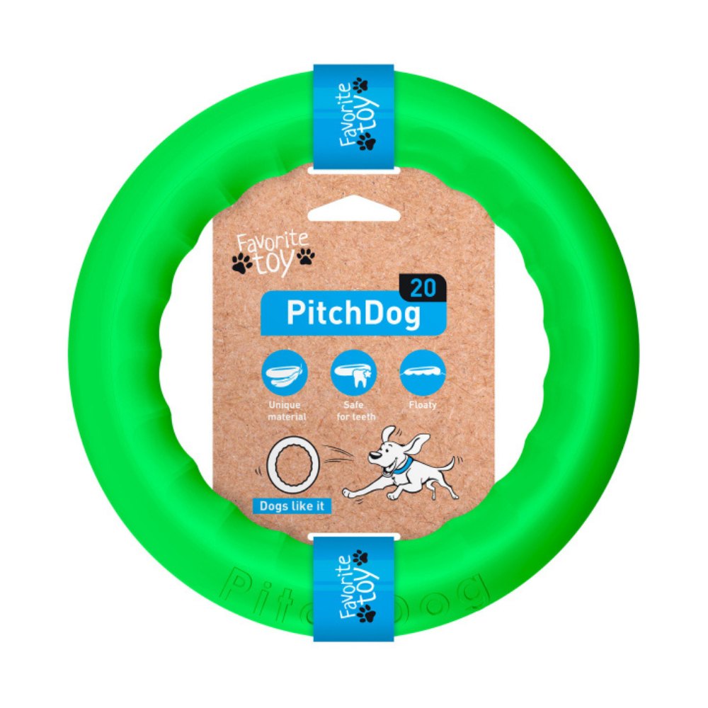 PitchDog Ring apporteerspeelgoed foamed polymer drijvend 17x2,5 cm