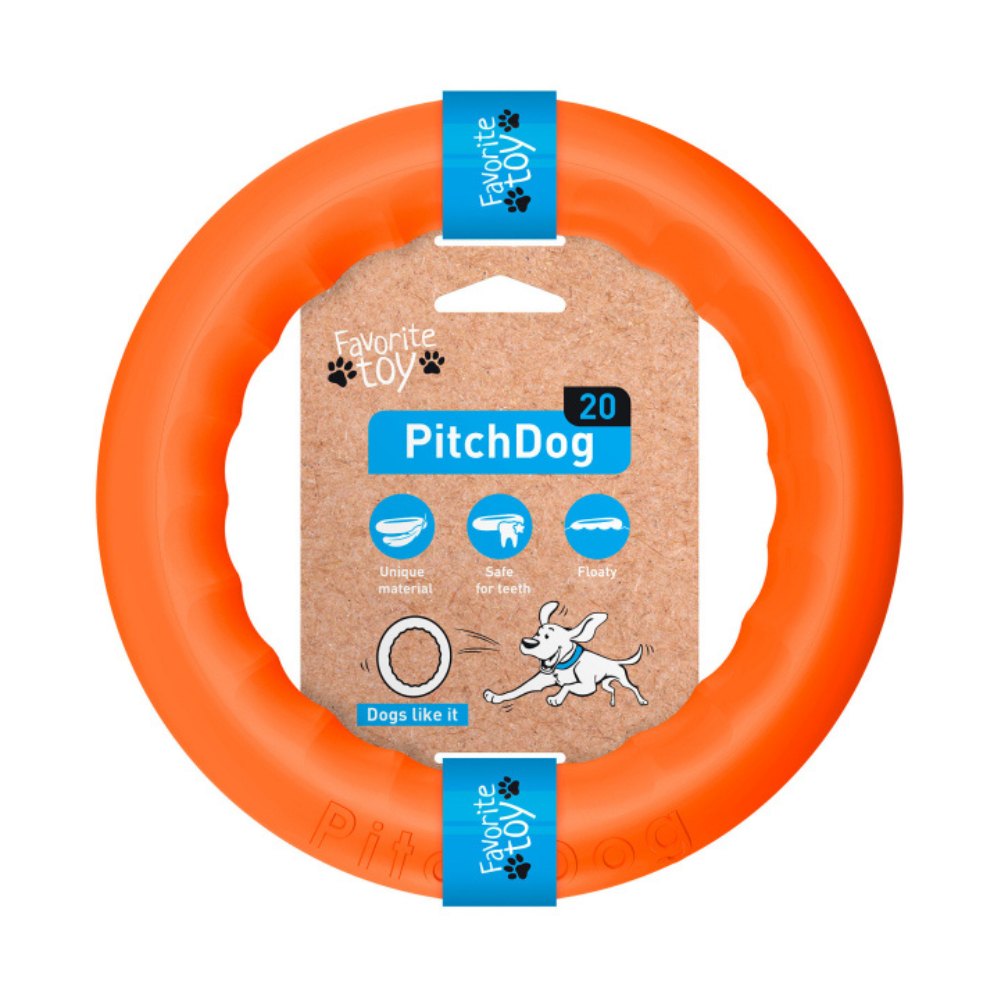 PitchDog Ring apporteerspeelgoed foamed-polymer drijvend 17 x 2,5 cm