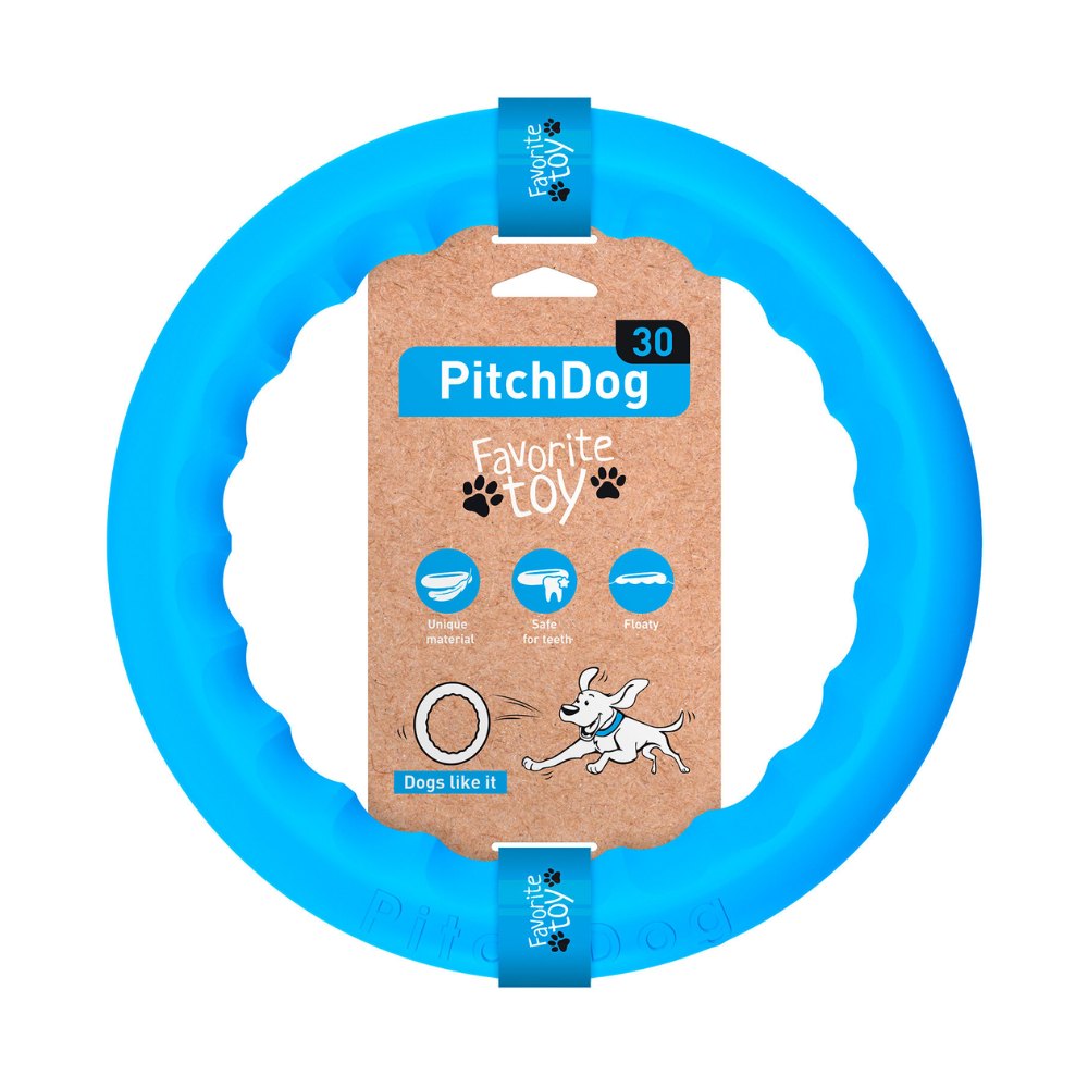 PitchDog Ring apporteerspeelgoed foam drijvend 20 cm roze