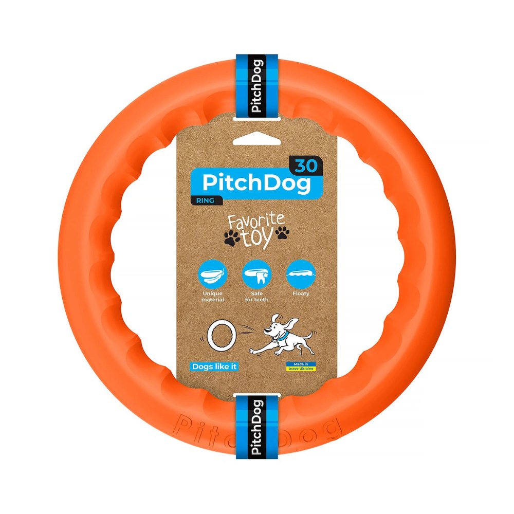 PitchDog Ring apporteer- en waterspeelgoed foamed polymer drijvend 17 x 2,5 cm