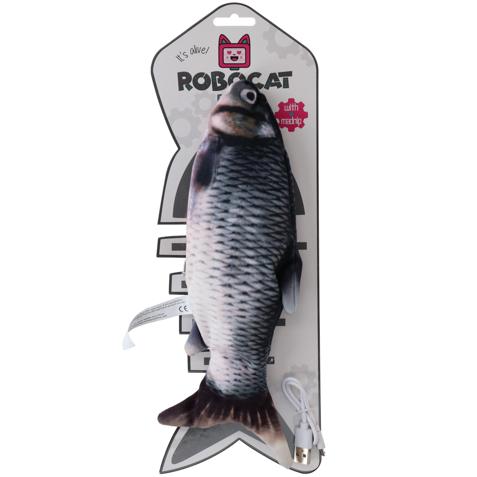 Robocat Karper interactieve vis kattenspeelgoed 30 cm