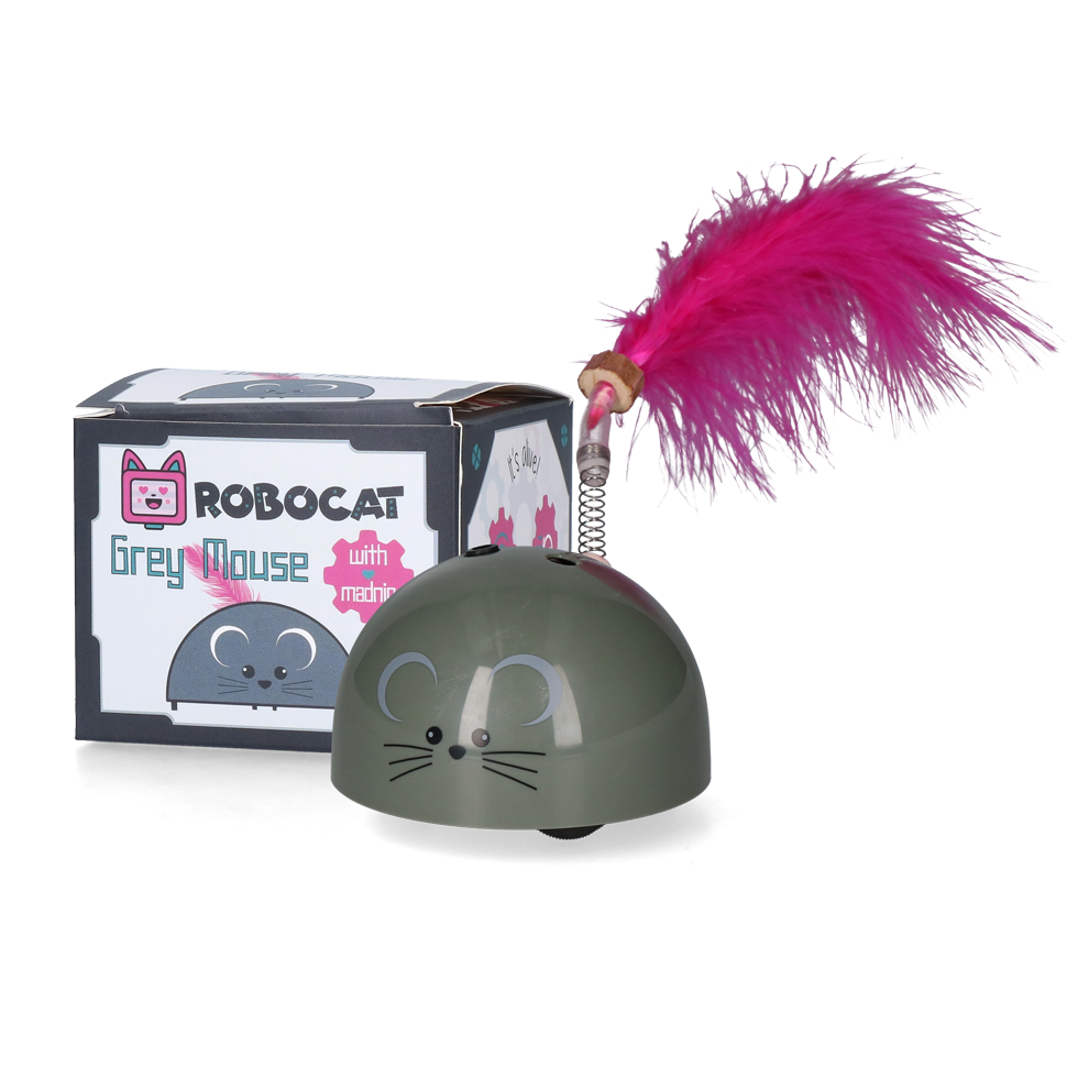 Robocat Souris gris jouet interactif pour chat