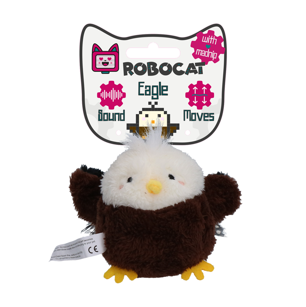 Robocat Adler interaktives Katzenspielzeug mit Sound