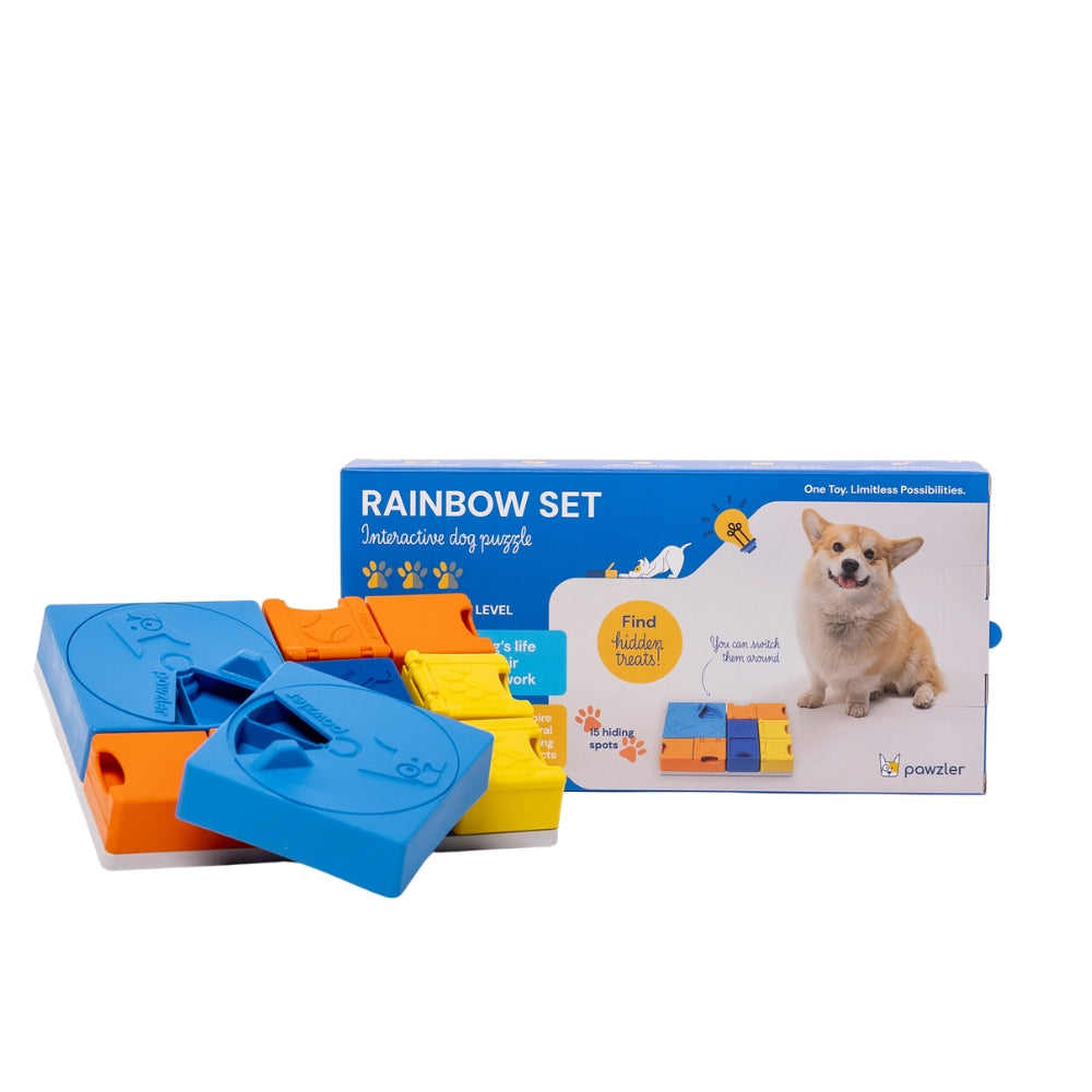 Pawzler Rainbow Set intelligentiespel voedselveilig recyclebaar