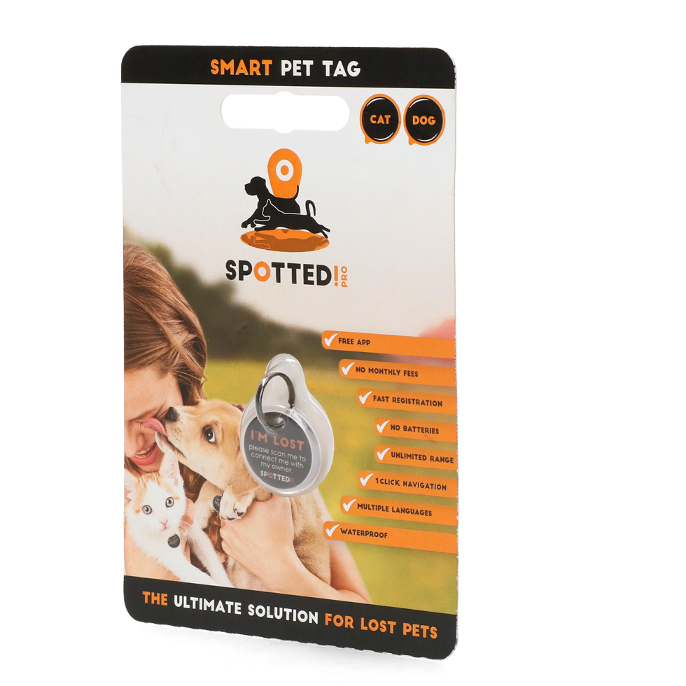 Spotted! Pro Tag médaille numérique chien et chat S