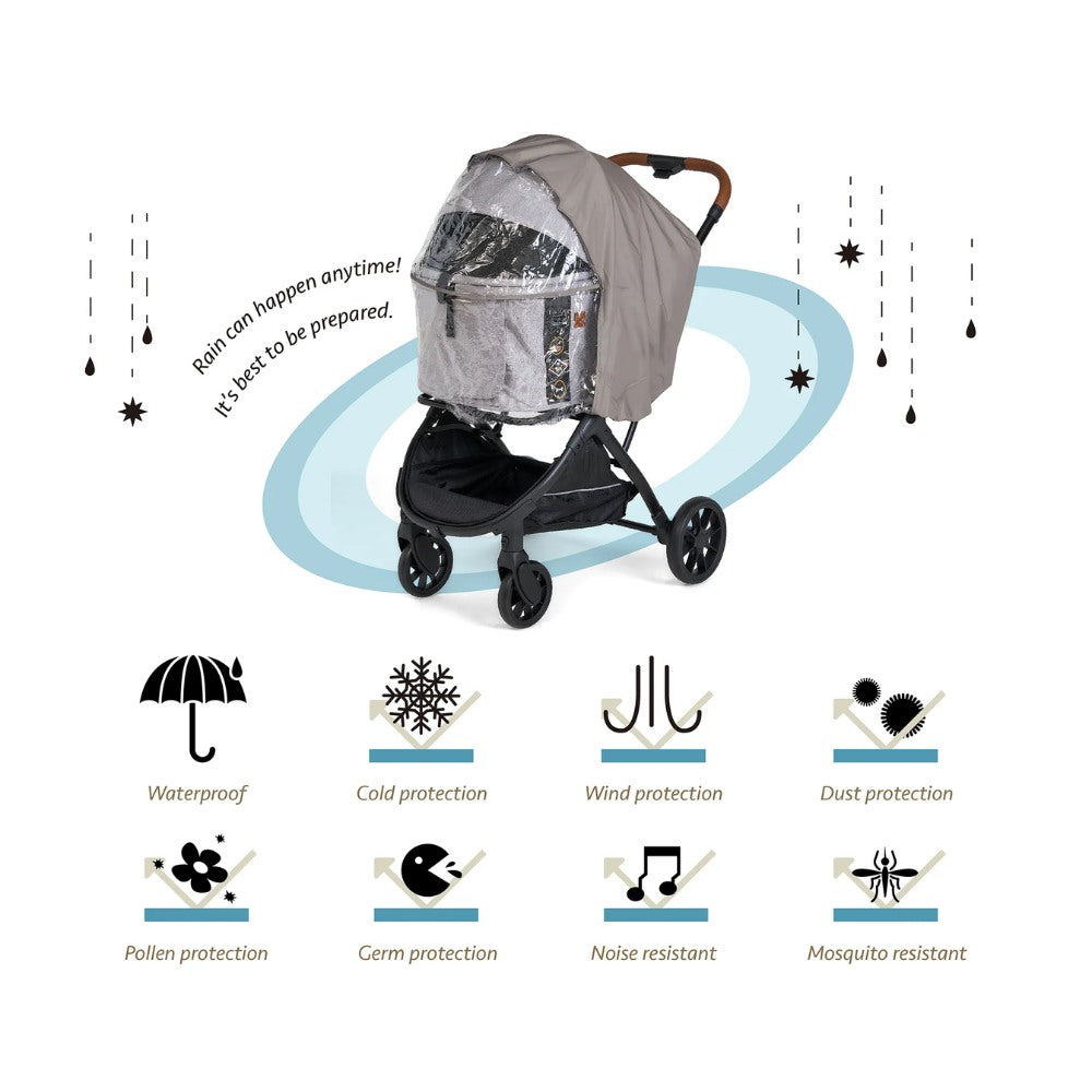 FikaGo Rain Cover regenhoes polyester/PVC Large Grey