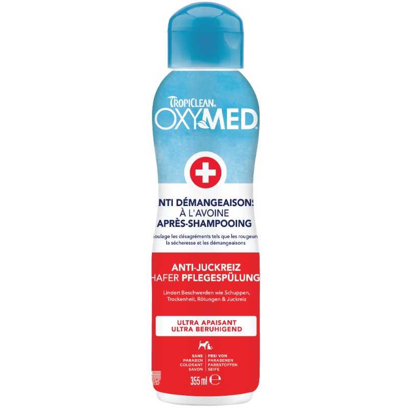 TropiClean OxyMed Anti-Itch Hafermehl-Conditioner 355 ml