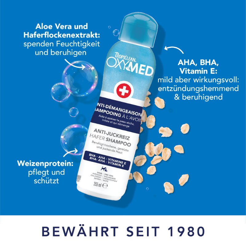 OxyMed Anti-Itch Oatmeal Shampoo - 355ml (DE/FR)