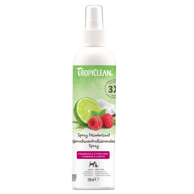 TropiClean 3in1 Deodorising Spray hond verzorgingsproduct 236 ml