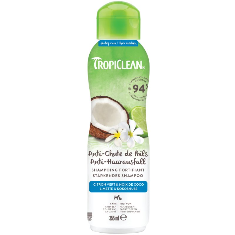 TropiClean Shed Control Shampoo Limette & Kokos 355 ml
