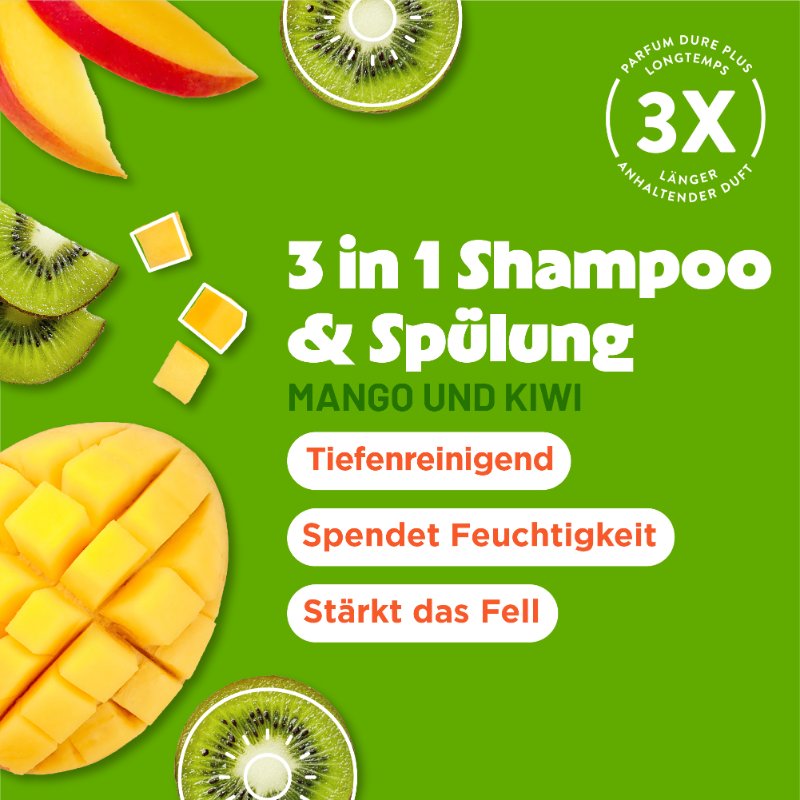 TropiClean 3in1 Strengthening shampoo kiwi & mango omega 3/6 355 ml