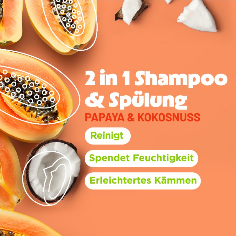 TropiClean Papaja & Kokos 2-in-1 shampoo hond 355 ml