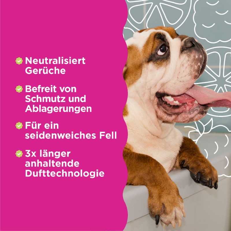 TropiClean 3in1 Deodorising shampoo hond Framboos & Limoen 355 ml