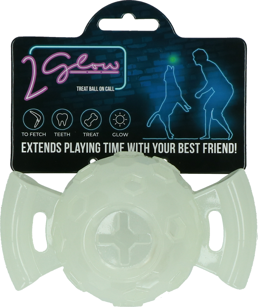 2 Glow Treat Ball on Call kauwspeelgoed glow in the dark