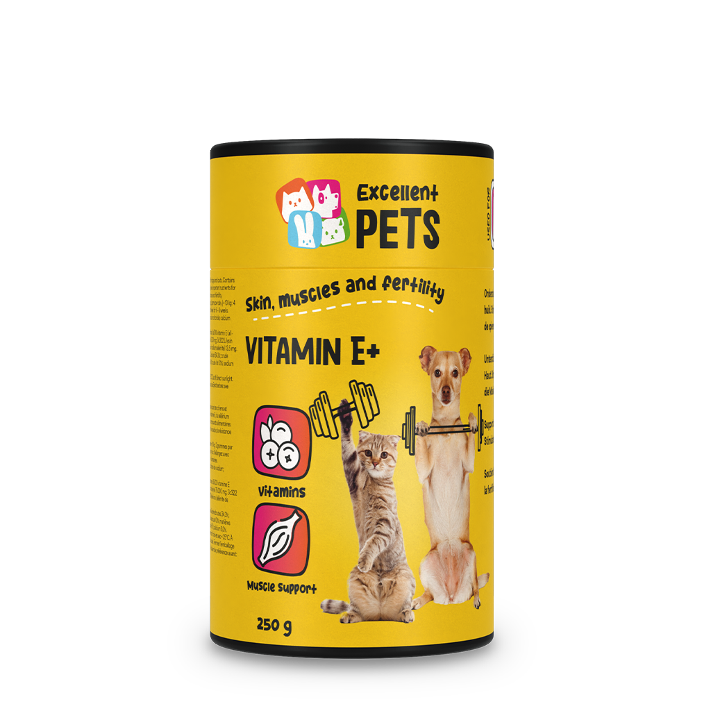 Excellent Pets Vitamin E+ supplement voor hond en kat 250 g