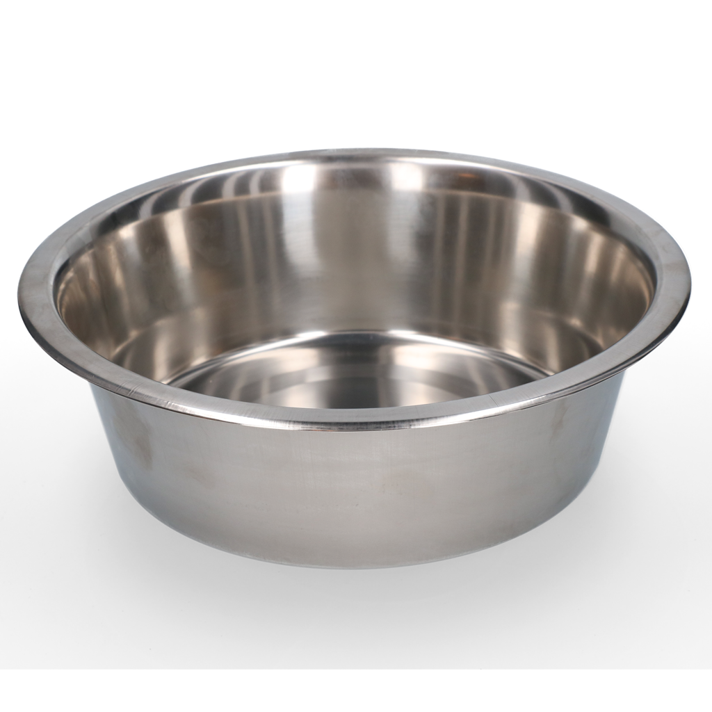 Edelstahl Futter- und Trinknapf Ø 28 cm für Hunde