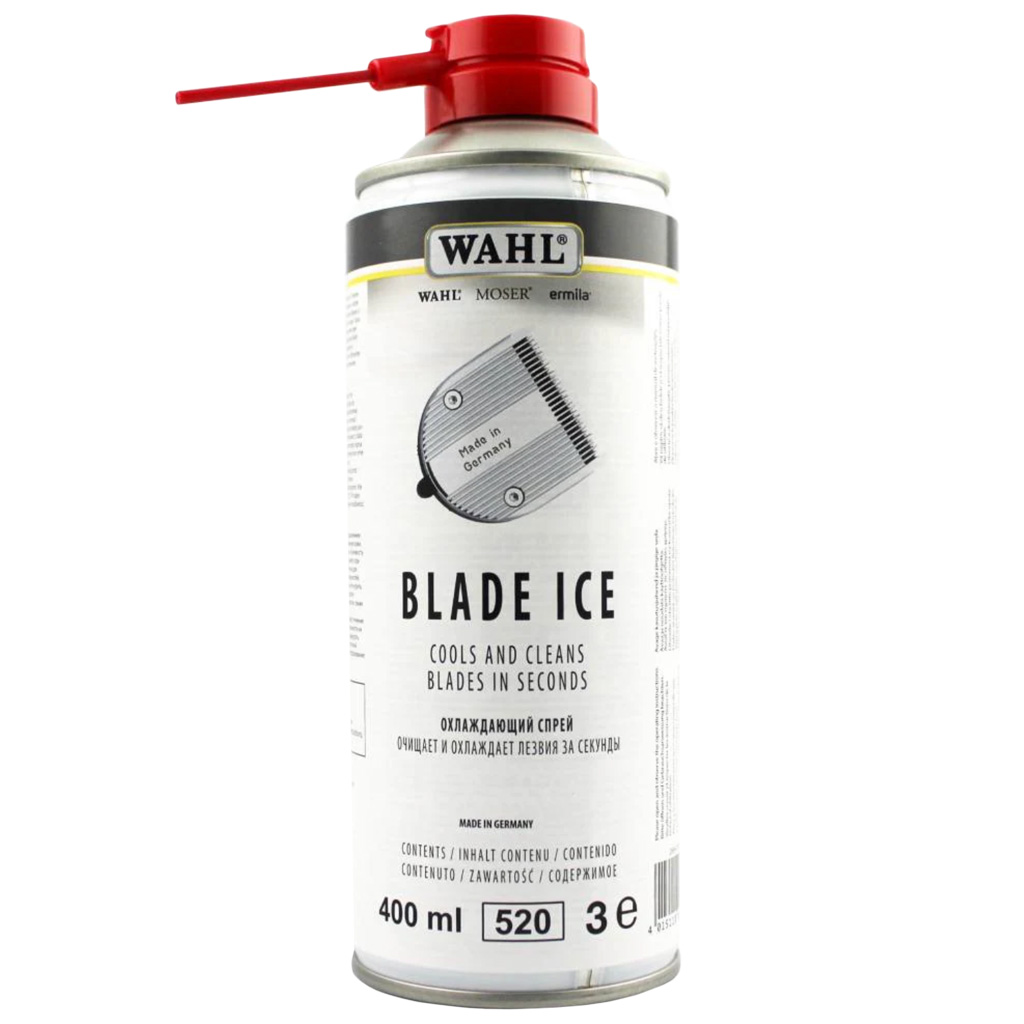 WAHL Spray pour lames BLADE ICE SPRAY Refroidissement instantané, nettoyage & protection anti-rouille - 400 ml