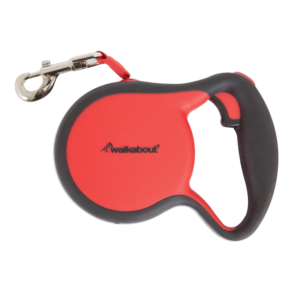 Petmate Walkabout Retractable Rollleine rot XS für Hunde