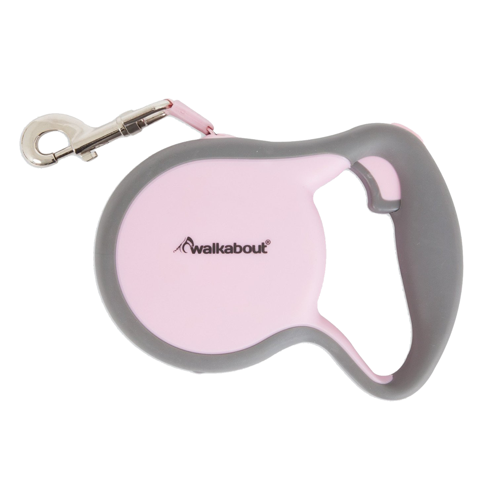 Petmate Walkabout Retractable laisse à enrouleur Rose L